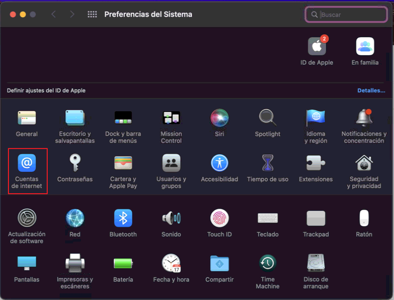 preferencias so mac