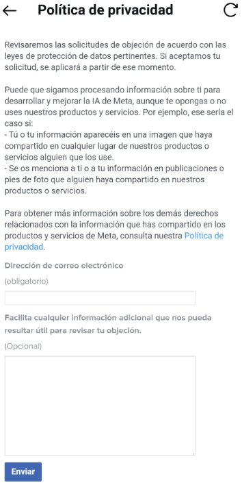 evitar entrenar la ia de meta 9