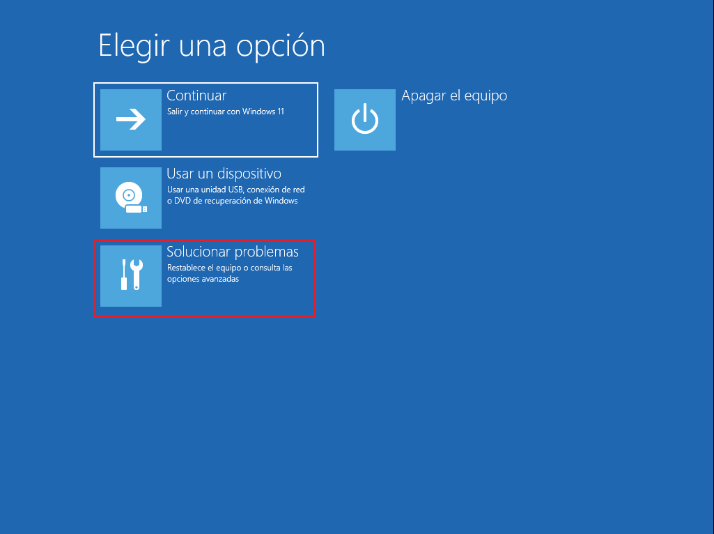 Iniciar Windows en Modo Seguro Opciones 1