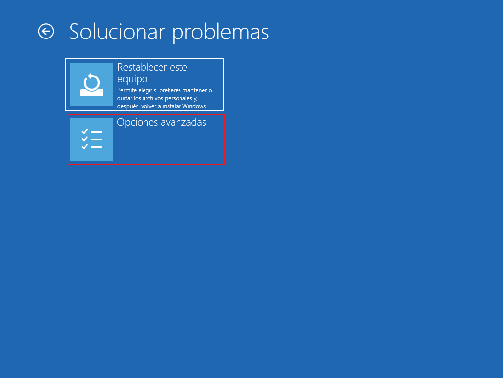 Iniciar Windows en Modo Seguro Avanzadas