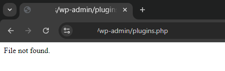 File not found en plugins.php themes.php users.php 2