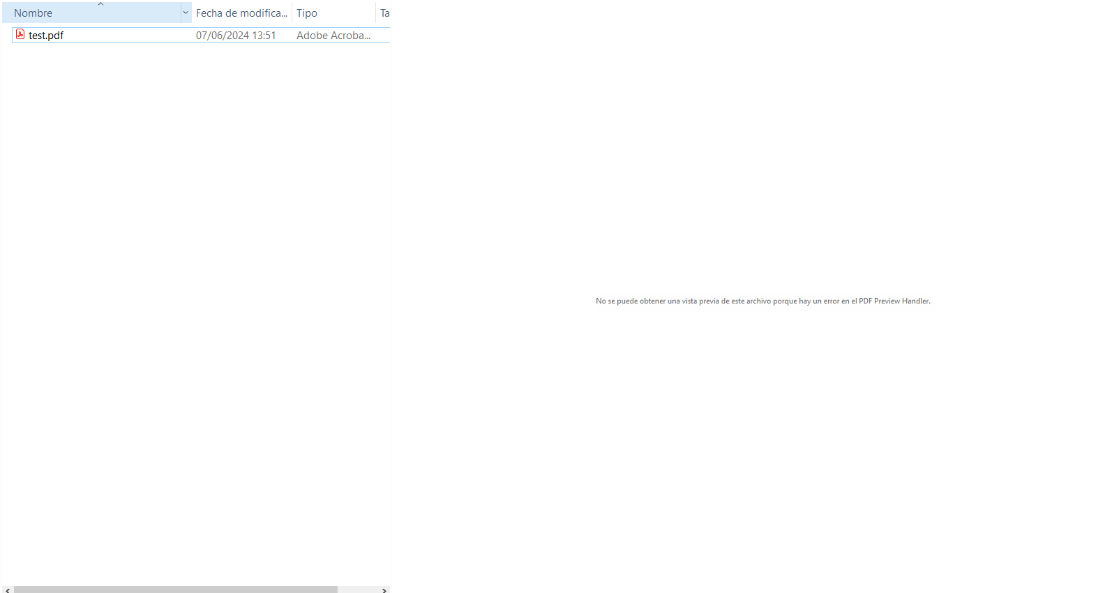Error en el PDF Preview Handler 6
