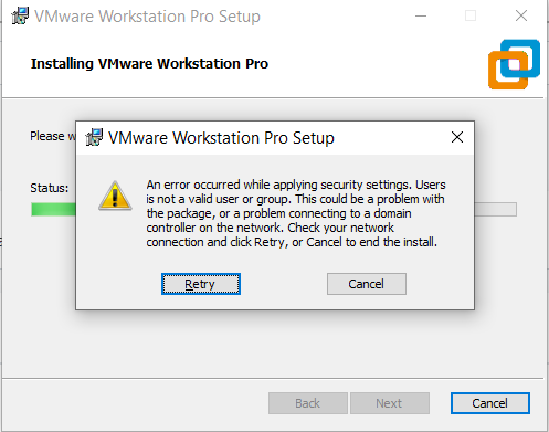 error Users is not a valid