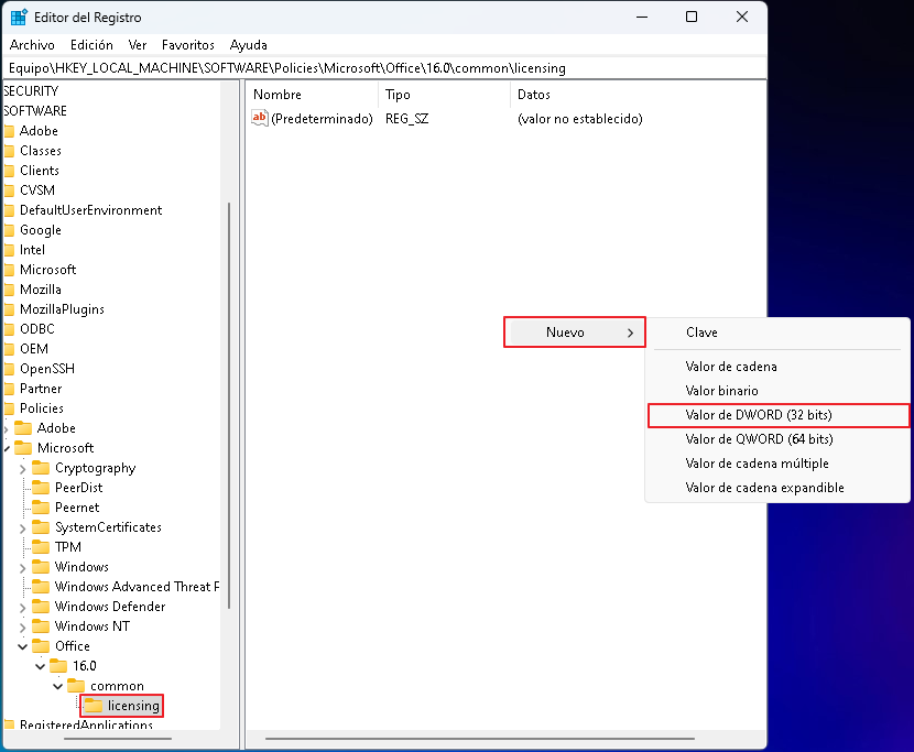 Error de Office en escenarios de equipos creamos valor