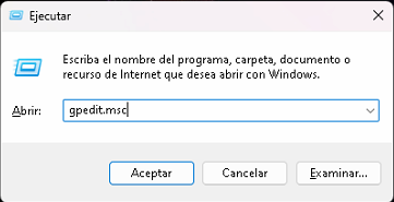 Bloqueo de acceso a usuarios no autenticados error en si win r