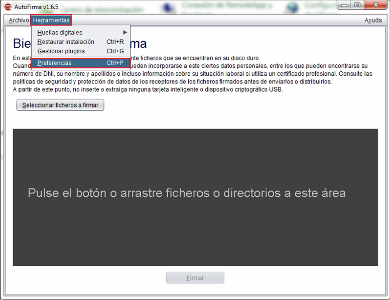 Error SAF_11: Error enviando la firma al servidor remoto herramientas