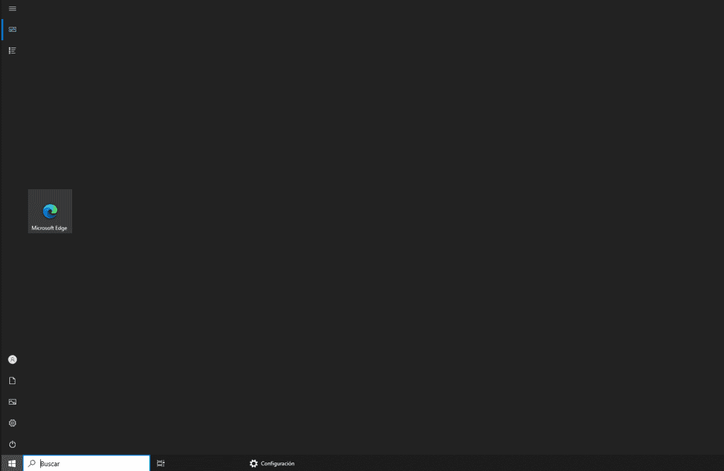 quitar el menú a pantalla completa menú entero