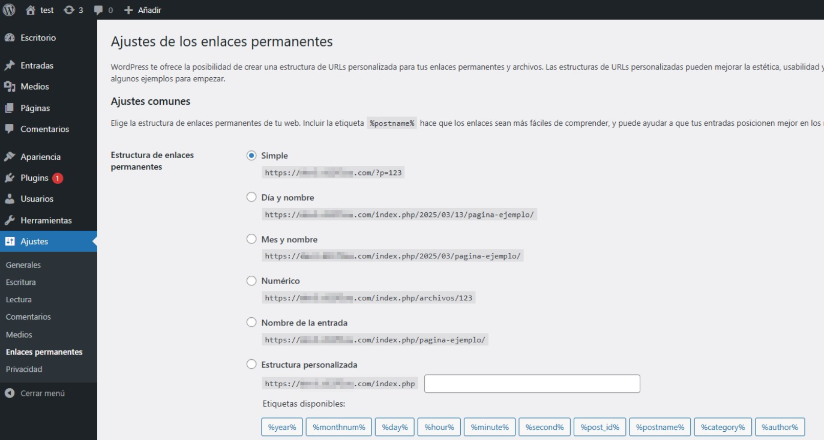 quitar index.php de las URLS problema