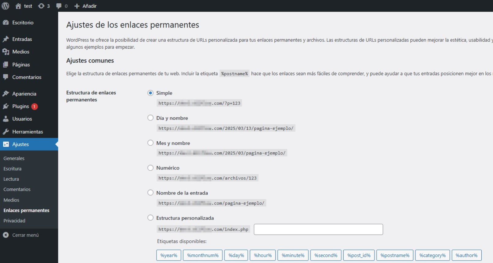quitar index.php de las URLS resolución